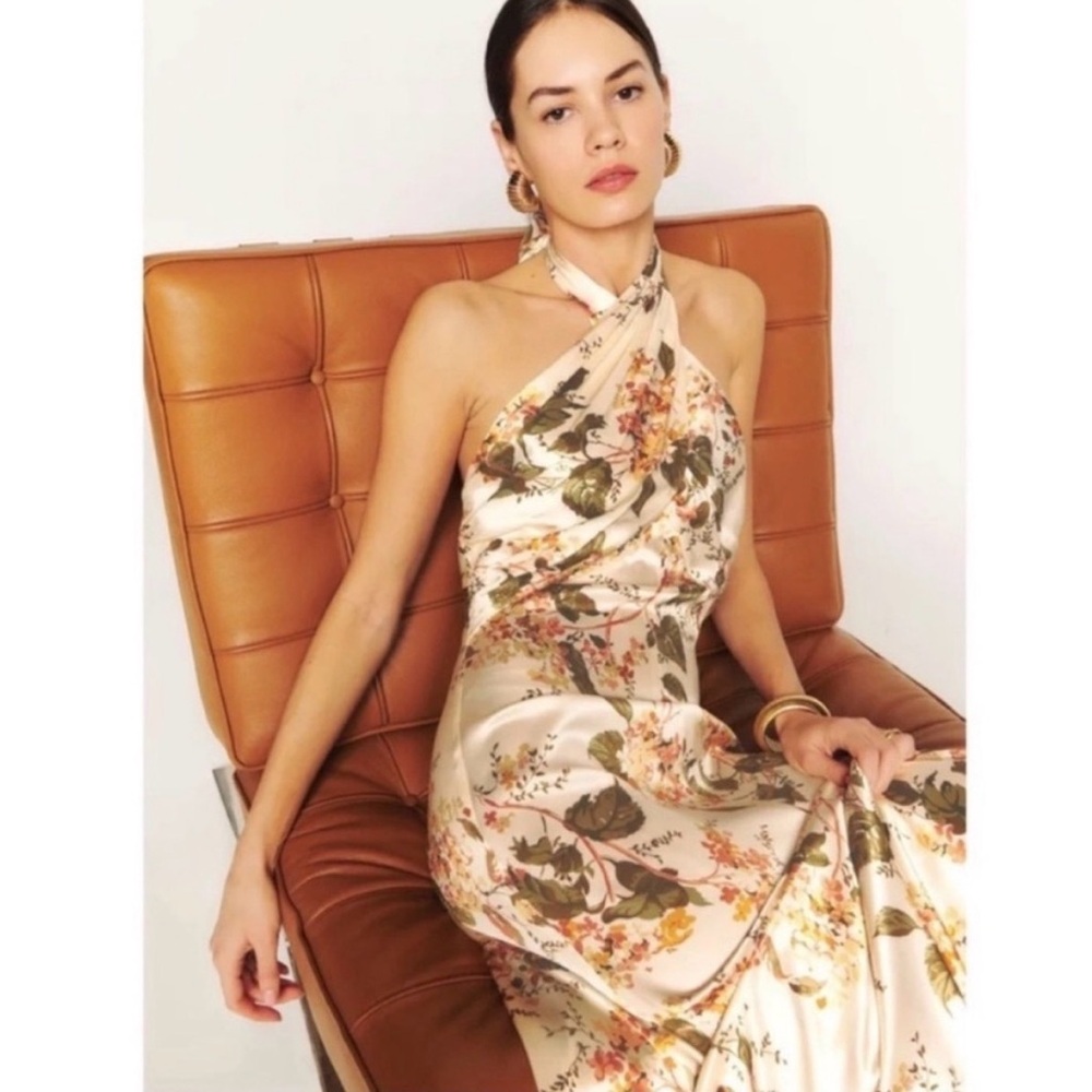Reformation Vería Silk Dress/ Size 4 - Picture 3 of 10
